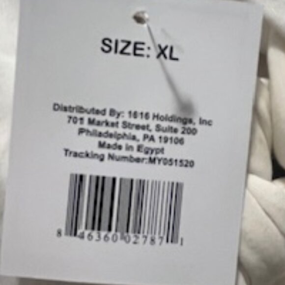 NWT, Style 5 sheer white long sleeve top, silky feel,size xl - Picture 6 of 6